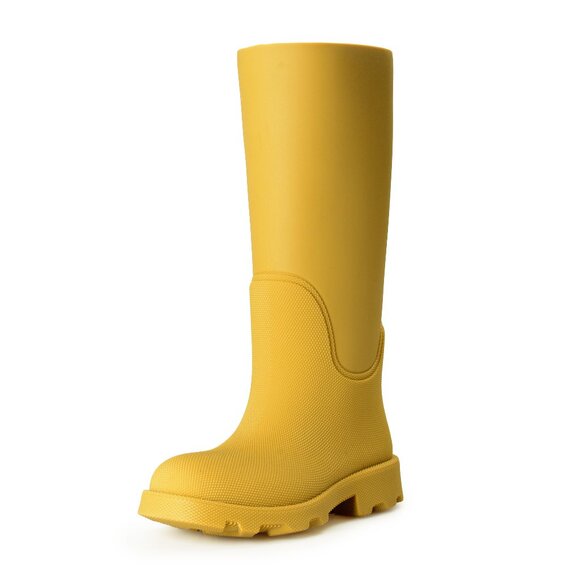 Burberry Women's "Marsh High" Manilla Rubber Rain Boots Shoes US 6 EUR 36 - Picture 1 of 8